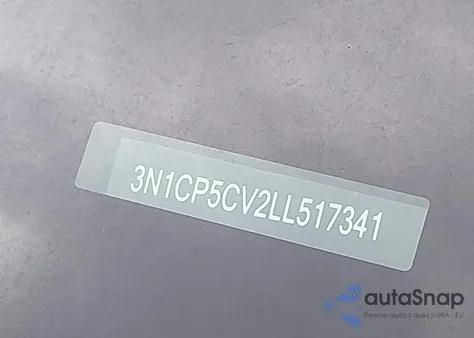 2020 Nissan Kicks Sv Xtronic Cvt z USA, uszkodzony, nr VIN 3N1CP5CV2LL517341